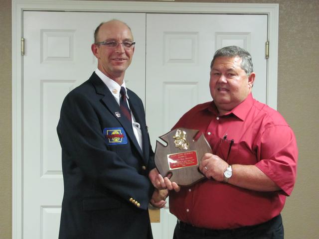 Senator Tom Hancock, 2010 Roger Mooty Award recipient,  and President Arnold.